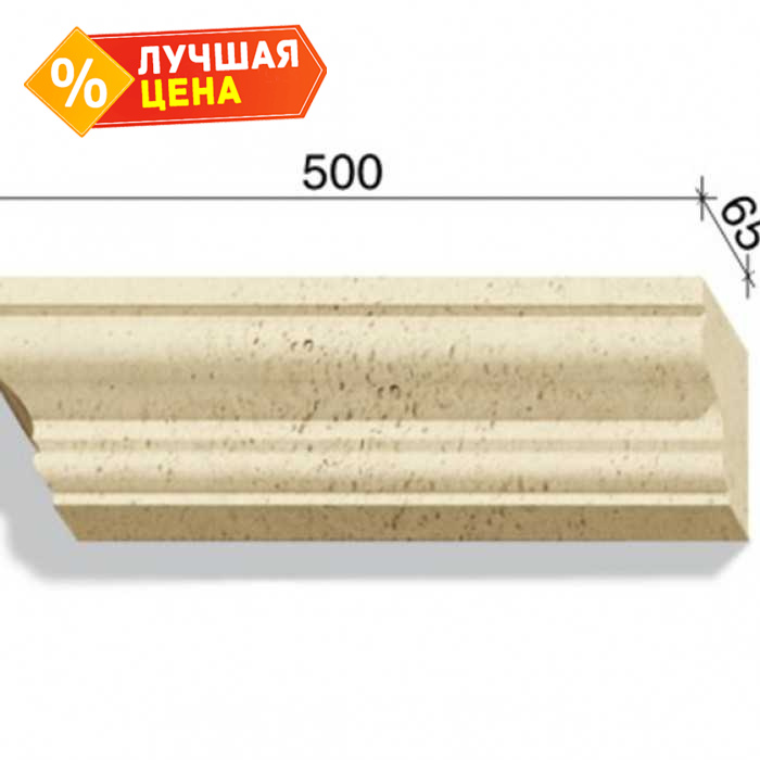 Угловой элемент для наличников и карнизов White Hills Тиволи 727-11, 500*65*130