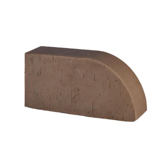 Печной кирпич радиусный полнотелый Lode Brunis F17 гладкий, 250х120х65 мм