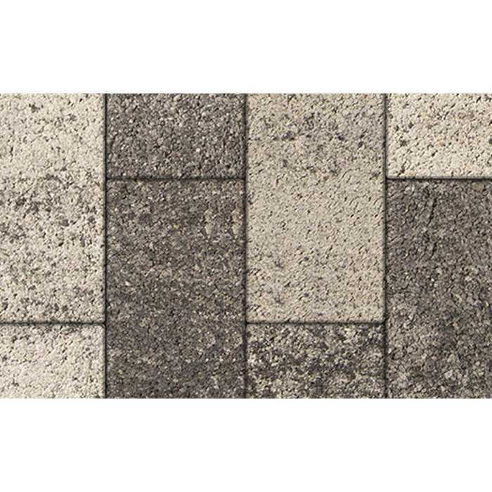 Плитка тротуарная Прямоугольник (Ла-Линия) Б.5.П.8 Листопад гладкий Антрацит 600x300x80 мм